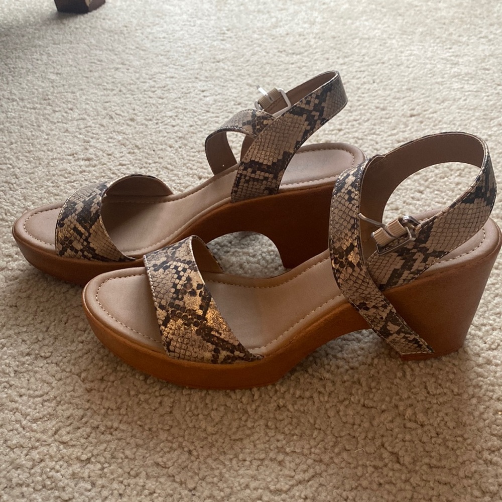 Snakeskin heels